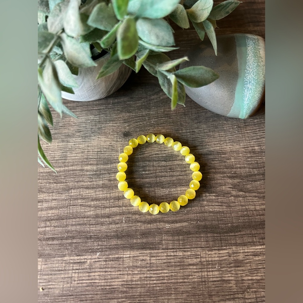 Yellow Beaded Bracelet